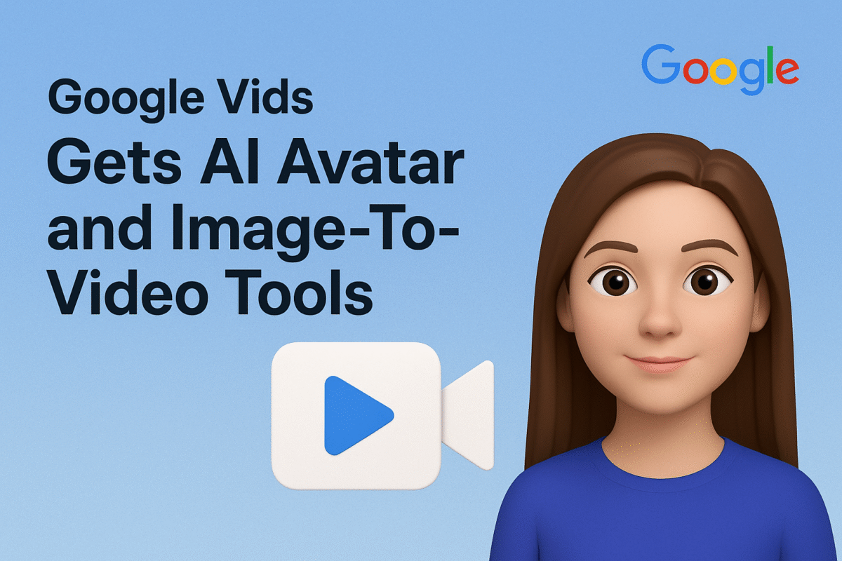 Google Vids AI avatar and image-to-video tools
