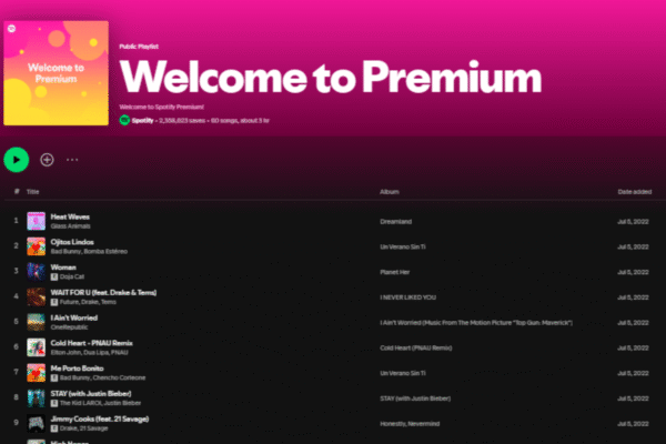 Spotify Premium Users