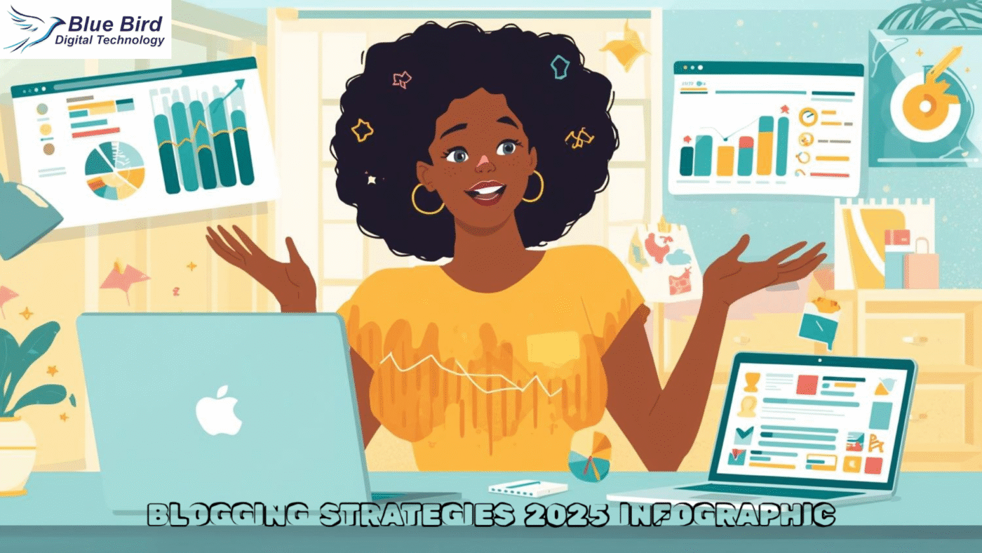 Blogging strategies 2025 infographic
