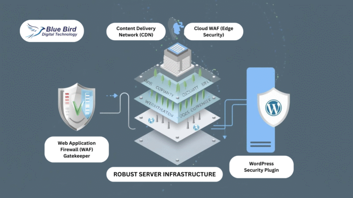 WordPress DDoS protection strategy