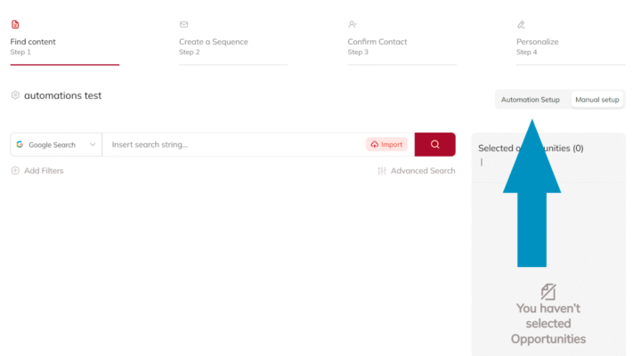 Respona prospect filters showing contact roles and site filters