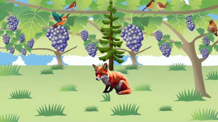 Fox and Grapes Story