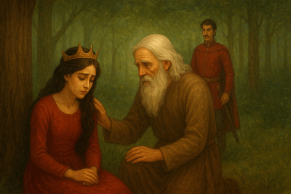 The young woman heard his cries