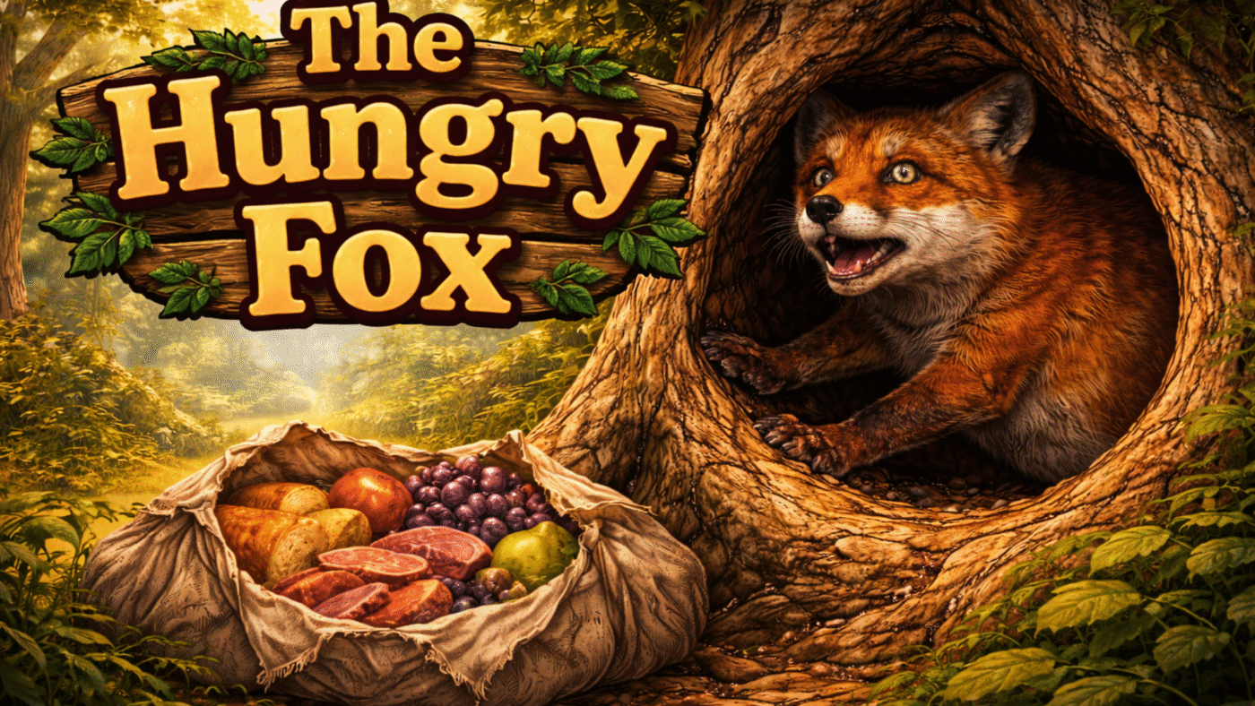 hungry fox story