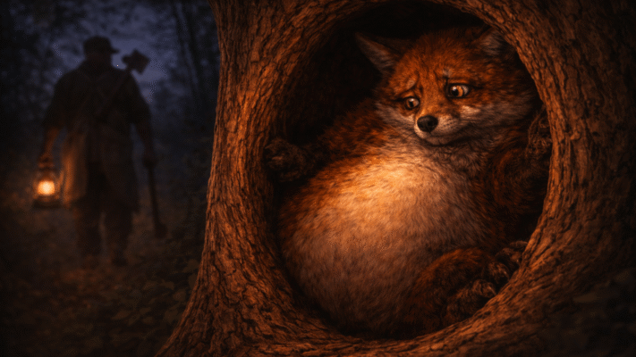 hungry fox story Waiting for Freedom