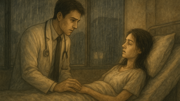 girl-admitted-in-hospital-on-rainy-day-a-glass-of-milk-story