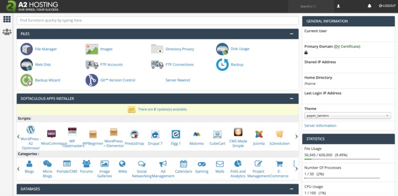 cpanel-dashboard
